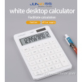 Simple pure white 12-digit counting calculator